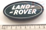 SILVER REAR DOOR LOCK COVER LAND ROVER BADGE - DISCOVERY 1 1989-1998 AND 2 1998-2004