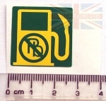 UNLEADED FUEL STICKER RRC 1986>