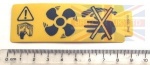 RADIATOR FAN WARNING DECAL - FREELANDER 1 - DISCOVERY 2 - DEFENDER 2007 ON