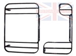 PAIR OF EXTERIOR PROTECTION - REAR LAMP GUARD SET - 1 SQUARE AND 1 L-SHAPE - DEFENDER UP TO 2A