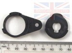 LEFT HAND DOOR HANDLE LINK - BLACK - WITH ANTI THEFT ALARM - 4 DOOR STATION WAGON - RANGE ROVER CLASSIC FROM 1992 TO 1994