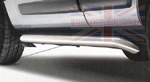 PAIR OF STAINLESS STEEL SIDE PROTECTION TUBES - RANGE ROVER VOGUE 2002 TO 2012