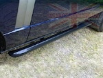 PAIR OF BLACK STEEL SIDE PROTECTION TUBES - RANGE ROVER VOGUE 2002 TO 2009