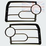 PAIR OF FRONT PLASTIC EXTERIOR PROTECTION LAMP GUARDS SET - DISCOVERY 3 2005-2009