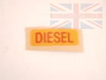 LABEL DIESEL FUEL DEFENDER - DISCOVERY 2 - P38 RANGE ROVER